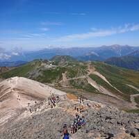 快晴の乗鞍岳登山