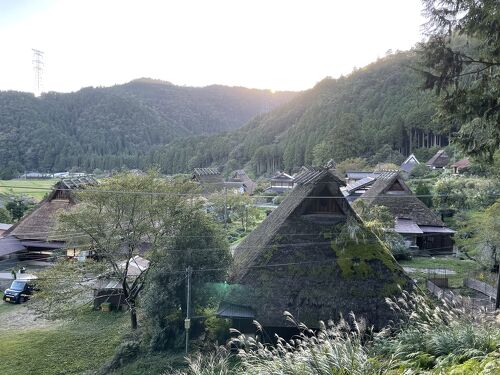 かやぶきの里の一斉放水＠美山→丹波篠山→鶴橋へ』南丹(京都)の