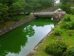 京都-4　二条城ｄ　本丸庭園・天守閣跡に登って　☆本丸御殿は本格改修工事中