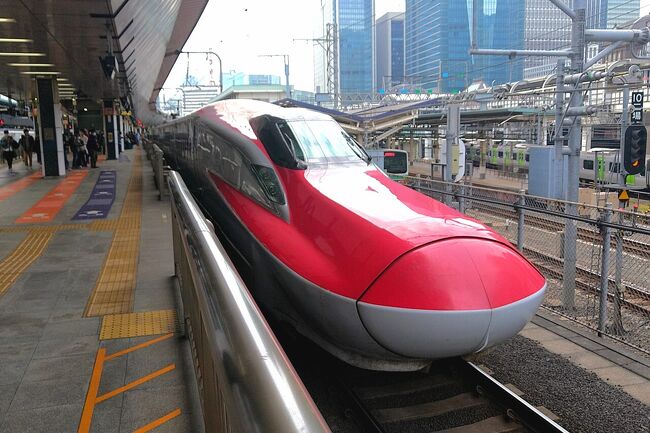 今回は「鉄道開業150年記念 JR東日本パス」を使っての巡業、三陸地方を目指します。新幹線や特急列車も含めて乗り放題という、JR東日本にしては珍しく太っ腹な このフリー切符を使って、三陸海岸を縦断します。<br /><br />スタートは、東京駅から。東北新幹線「はやぶさ9号」に乗り込んでの出発です。。