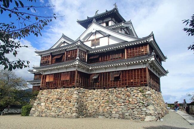 10月8日、この日。、３つ目のお城、福知山城へ。<br />黒井駅から3つ目の駅が福知山。<br />福知山城は明智光秀ゆかりのお城らしい。<br />電車を降りたときから、明智光秀の圧を感じる。<br />福知山駅には、レンタルサイクルがあるので、この日は自転車を利用した。