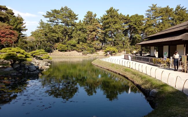 高松に移動して栗林公園にやってきました。明日は金比羅さんを訪問して、香川から遍路を再開しようか考え中です。