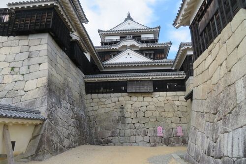 四国100名城巡り その2 宇和島城、大洲城、湯築城、今治城