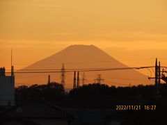 美しかった夕焼け富士