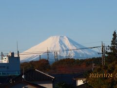 くっきりと見られた富士山