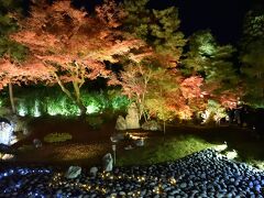 シニアの２０２２年　紅葉の季節ですねっ［１５」　紅葉ライトアップ№３　嵐山（宝厳院）・山ばな平八茶屋