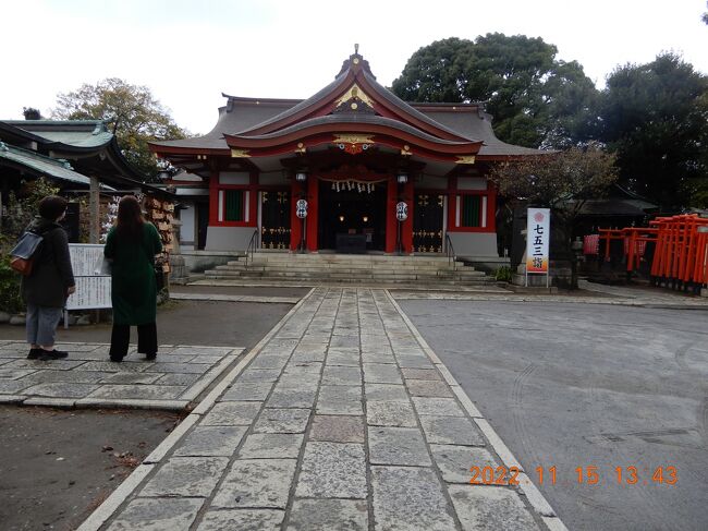 ｛マリオット東京｝連泊２回目の３日目昼  <br />　｛品川神社｝ 東京都品川区北品川３丁目７－１５<br /><br />御殿山庭園の滝