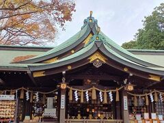 検見川神社で十月桜