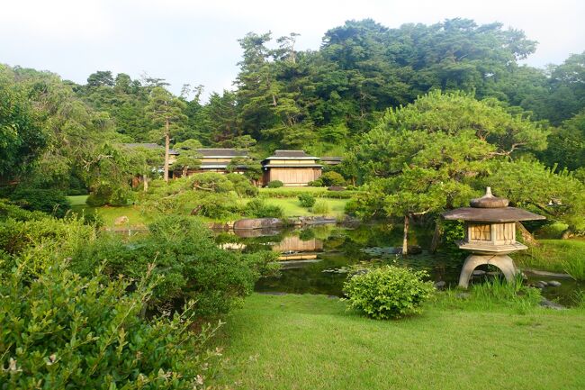 夏の伊豆長岡温泉旅♪　Vol.32 ☆伊豆長岡温泉「三養荘」：朝の美しい日本庭園　優雅な散歩♪