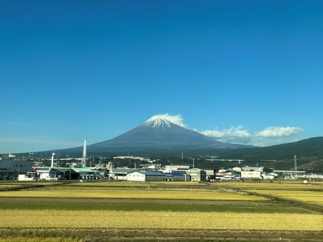 １２月の富士滞在時の富士山や食べたモノ。