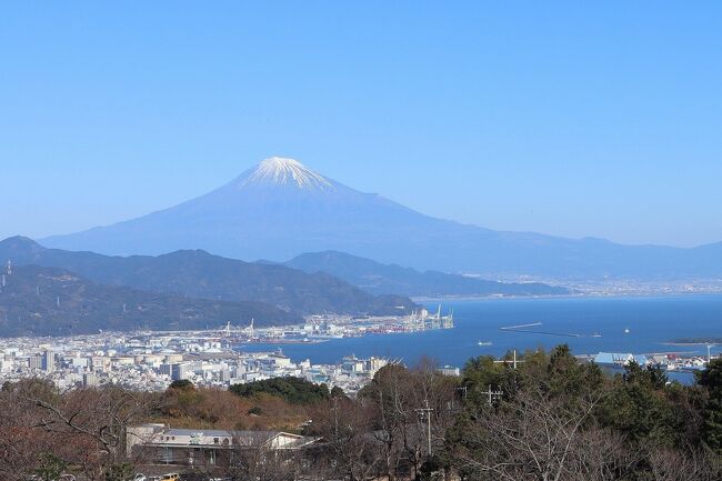 前回、日本平を訪れたのは2019年でした。<br />いいお天気にもかかわらず、富士山は雲の中。<br />今回はそのリベンジです、ラッキーなことに富士山の絶景が見れて感動しました。<br />　
