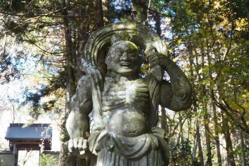 江戸期厨子入【稲荷大神】神像仏像