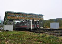 2022.10秋の北海道ドライブ旅行2-土砂降りの雨，恩根内駅，音威子府駅，道道119号線，国道232号線で遠別経由天塩へ