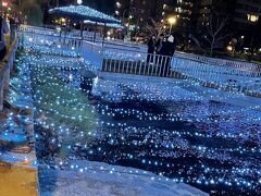 リニューアルされた岡山城と西川緑道イルミネーション