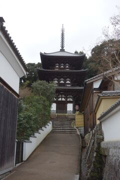 奈良・和歌山２泊３日　當麻寺　東塔（三重塔）西塔（三重塔）