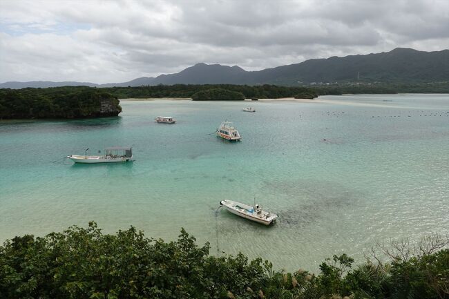 【全国旅行支援】対象のは社のツアーに参加して2022年12月4日(日)～12月7日(水)に沖縄県の八重山諸島を観光してきました。<br />（１）1日目：羽田空港～石垣島(ホテルグランビュー石垣新川 泊)<br />（２）2日目：石垣港～西表島、由布島<br />（３）2日目：石垣港～竹富島<br />（４）3日目：石垣島鍾乳洞、八重山博物館<br />（５）3日目：小浜島<br />（６）4日目：石垣島～羽田空港<br />ツアー名称：『直行便でひとっとび 「石垣島」「西表島」「由布島」「竹富島」「小浜島」 5島と17景をめぐる4日間』<br />全国旅行支援により1人1泊あたり8,000円の割引と地域限定クーポン3,000円(沖縄県は1枚毎に署名が必要)がありました。<br />運行はイーグル観光。　ツアー参加者は35名＋添乗員(Aさん）です。　<br />（八重山諸島は46年振りです、1976年の写真も加えてあるので比較下さい）