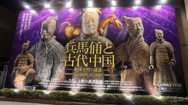 上野の森美術館に兵馬俑と古代中国の展示があったので行ったきました。