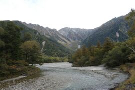 秋の上高地旅♪　Vol.44 ☆上高地ハイキング：河童橋から美しい朝の風景♪