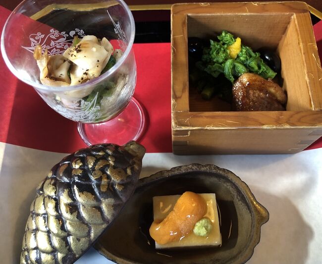 マダムの初春旅　芝「うかい」でランチ