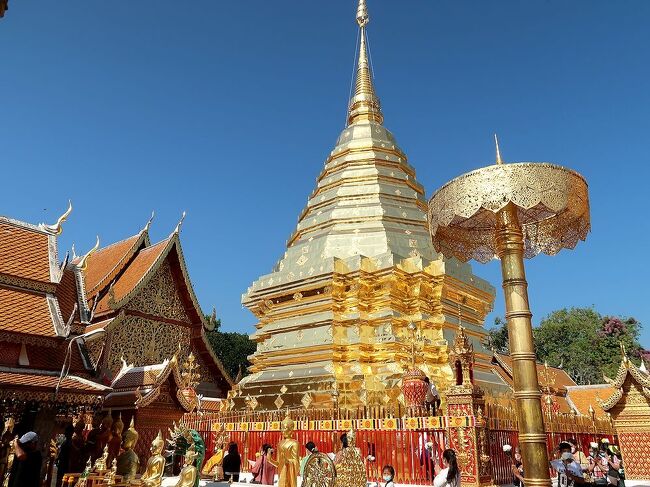 団塊夫婦の東南アジア縦断の旅・２０２３ー(タイ２）チェンマイ・黄金に輝く寺院巡りその１