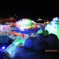 北海道 冬の旅 3. 層雲峡・ 網走・オーロラ号・氷瀑祭り