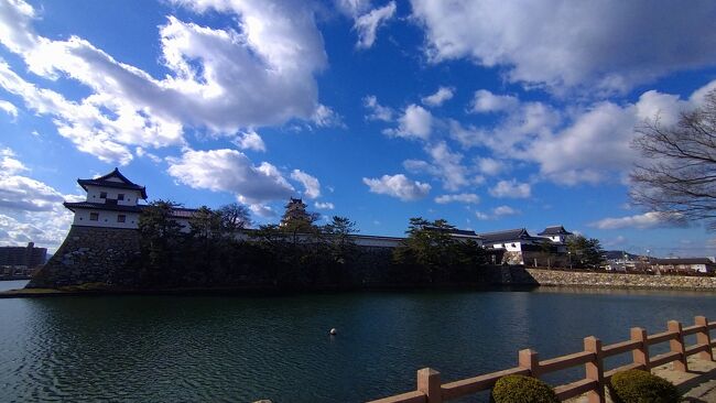 23年の正月は、愛媛県へ。道後温泉、今治、大洲、宇和島と回ってきました。<br />食事はおいしく、温泉は素晴らしく、また何といっても現存の天守が残る城。じっくり楽しんできました。<br />日程は以下の通り。<br />12/30 夜、飛行機で松山へ。ホテルルートイン松山泊<br />12/31 道後温泉観光。道後温泉駅、ハイカラ通り、伊佐爾波（いさにわ）神社、宝厳（ほうごん）寺、圓満（えんまん）寺、又新殿 ( ゆうしんでん ) 、足湯カフェ、子規記念博物館、道後公園、飛鳥の湯<br />1/1 松山城、二の丸史跡庭園、萬翠荘（ばんすいそう）、坂の上の雲ミュージアム<br />1/2 道後温泉予約、石手寺、大観覧車くるりん、坊ちゃん列車ミュージアム、いよてつ市電一周、道後温泉本館<br />1/3 レンタカーを借り、来島海峡展望台、今治城、奥道後壱湯の守泊<br />1/4 宇和島城、道の駅みなとオアシスうわじまきさいや広場、市立歴史資料館、NIPPOINA HOTEL大洲城下町泊<br />1/5 大洲神社、臥龍山荘、盤泉荘、大洲城、南隅櫓、おおず赤煉瓦館、ポコペン横丁、冨士山（とみすやま）公園、下灘駅、ふたみシーサイド公園、レンタカー返却、飛行機で帰宅。<br /><br />１月３日は、レンタカーを借りて松山を離れ、今治へ。