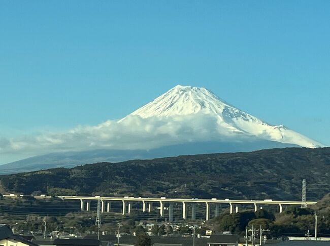 ２月の富士滞在時の富士山や食べたモノ。