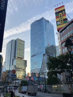 出勤途中の早朝街歩き⑭ 池尻大橋～"道玄坂"～銀座線渋谷駅。"永谷園のお茶づけ海苔" と渋谷の高層ビルのコンビネーションが絶妙！