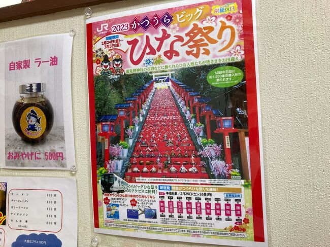 前々から行って見たかったビッグひな祭りを見たくて、車で勝浦市まで遠征しましたが…という旅行記です。