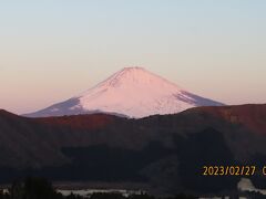 久し振りの箱根の旅⑤紅富士を見ました