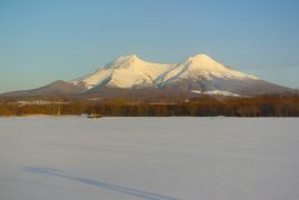 双岳の赤富士