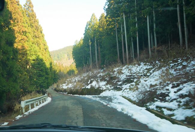 2023.1徳島ドライブ旅行2-倉羅峠越え，神山温泉ホテル四季の里＆いやしの湯に宿泊，県道33号線などを通り一宿寺にむかう