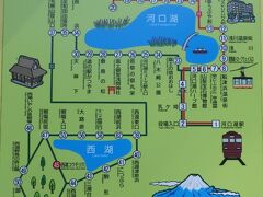 富士山が見たくて山梨 NO3 青木ｹ原樹海を歩きたくて西湖に
