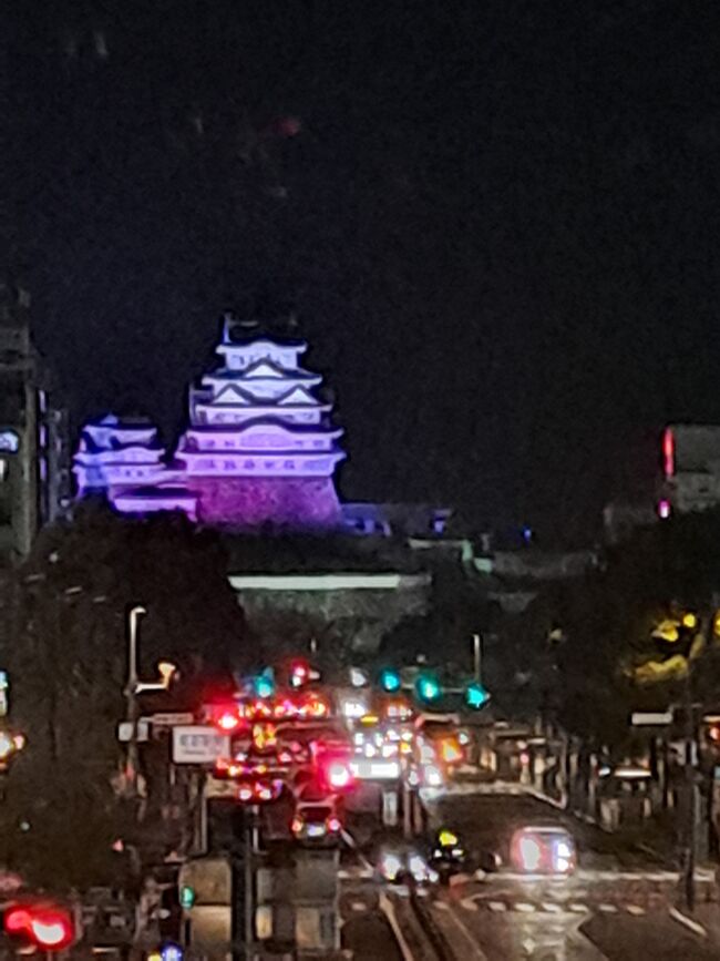 旅行支援中＆甲子園開催中の3月の土曜日の宿泊。出だしが遅かったこともあり、大阪も神戸もホテルがめちゃくちゃ高い！<br />で、グーグルマップで西に移動しながらホテルの料金検索。姫路まで行けば予算に納まる。で世界遺産、国宝、人気日本一のお城である、「姫路城」を見ることにした。丁度桜が咲き始め、またこの日からライトアップも再開とのこと。ラッキー。<br /><br />でもさすが人気No1.の姫路城はとにかく人が多い！日本人も外国人も沢山。天守なんて芋の子ゴロゴロ。人ゴミが苦手な自分は、ろくに窓の外もみずに、早々に退散。<br /><br />翌日姫チャリで姫路城をいろいろな場所から見ようかと思ってたけど、雨。<br />甲子園も順延。<br />姫路市のガイドブックに載ってた江戸時代の城下町。古い町屋が残る野里地区を歩いてみることにした。<br /><br />3/24（金）羽田06：40→神戸08：00　ＡＮＡ特典<br />空港→三宮→鳴門・大塚国際美術館→うずしお観光→大塚国際美術館→高速舞子　＜舞子ヴィラ宿泊＞<br />3/24（土）舞子→垂水漁港→姫路（姫路城見学）<br />＜姫路　東横イン新幹線北口宿泊＞<br />3/25（日）姫路（野里地区散策）→神戸＜ヴィアマーレ神戸泊＞<br />3/26（月）（神戸サイクリング）三宮→甲子園球場→三宮→神戸空港<br />　　神戸21：10発→羽田22：30着→自宅