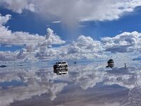 2018年ペルー・ボリビア旅行記　第36回　ウユニ塩湖探訪その5　青空広がる午後のウユニ塩湖