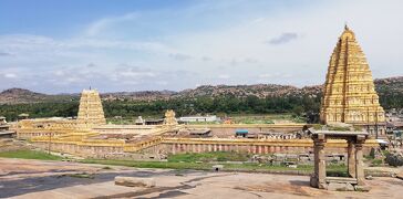 【インド】世界遺産ハンピの建造物群めぐり　その6　ヴィルパークシャ寺院