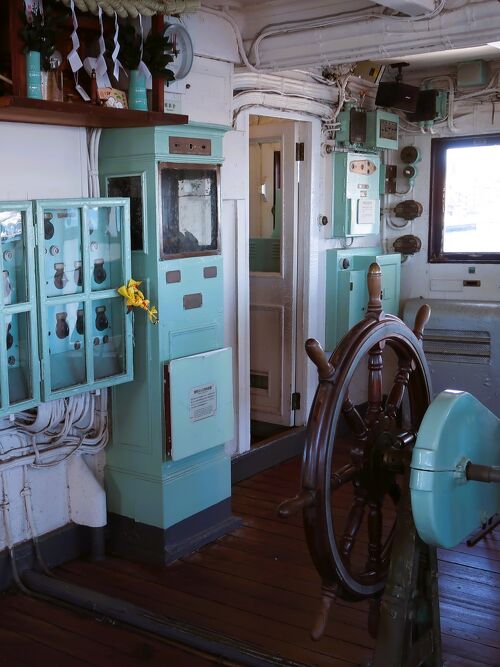 横浜-3 日本郵船氷川丸a 貨客船-重要文化財 ☆1930年竣工/太平洋