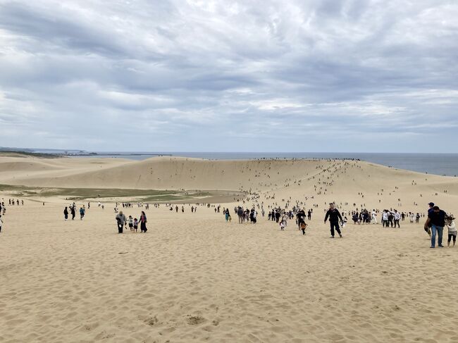 今年のゴールデンウィークは大阪から鳥取へ。<br />この旅最大の目的地、鳥取砂丘は期待以上。<br />砂の美術館、岩井窯のち帰路。