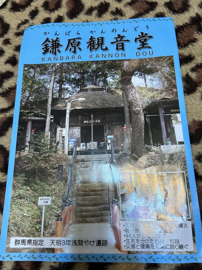 1783年の浅間山噴火により犠牲になった477名、唯一残った観音堂に賭け上がれ生き残った93名の村人の明暗を分けた階段があります。流された延命寺石標、流死馬供養地蔵、15段に届かず絶命した2人の女性の遺体発掘跡、観音堂を背に村を見渡すと屋根が低い、この辺りはすっぽりと埋まったという景色。隣村有志の情けにて妻亡き人の妻となり　この歌が村の再建の執念を感じさせる。一見の価値ありです。