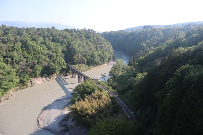 木曾駒ケ岳登山の翌日の早朝、家に戻る前に名勝 天龍峡を散策。