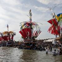 佐賀県小城の天山酒造蔵開きと福岡５大祭り「風治八幡宮 川渡り神幸祭」