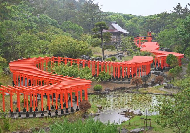 梅雨を知らない北海道民が、<br />あまり気にしないで出かけたら、<br /><br />雨×雨×雨に見舞われて　<br />(￣ー￣) ぶへーんな旅行記群。<br /><br />「群」ってたくさんあるのかい？<br /><br />十二湖編に続いては<br />雨に濡れた鳥居羽田層美しい<br />負け惜しみの【高山稲荷神社編】。<br /><br />☆１日目：新千歳空港→秋田空港<br />☆２日目：秋田→東能代→十二湖<br />・十二湖<br />・十二湖→鯵ヶ沢泊<br />★３日目：<br />・鯵ヶ沢→五所川原→高山稲荷神社<br />・津軽鉄道で芦野公園→五所川原<br />・立佞武多の館<br />・五所川原→陸奥鶴田泊<br />・鶴の舞橋<br />☆４日目：<br />・陸奥鶴田→弘前→黒石<br />・黒石こみせとおり<br />・黒石→弘前→青森空港→新千歳空港<br />☆別の日：<br />・新千歳空港→羽田空港→水戸<br />・保和苑あじさい祭り<br />・水戸→大洗→大洗磯前神社<br />・大洗→袋田の滝<br />・袋田→水戸→羽田空港→新千歳空港