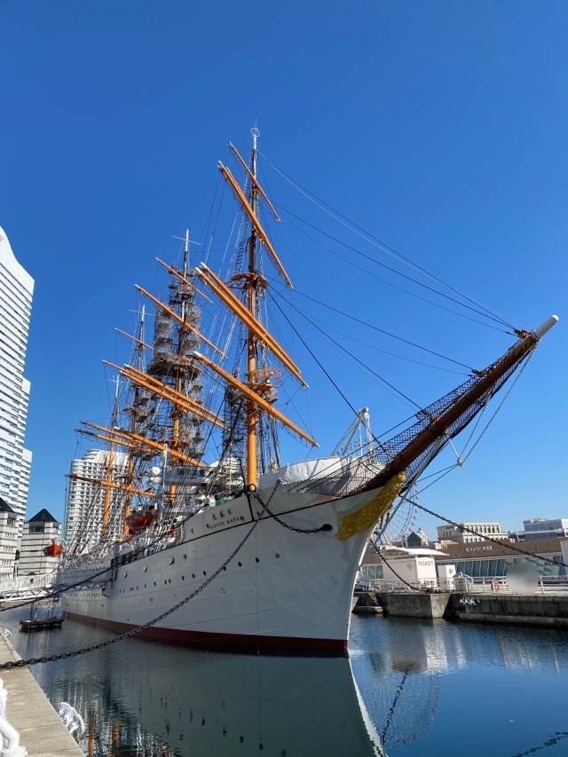 「いざ、神奈川！」で横浜へ行ってきました。写真は帆船日本丸