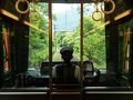 ６月の箱根・塔ノ沢温泉泊、箱根登山電車とガラスの森美術館