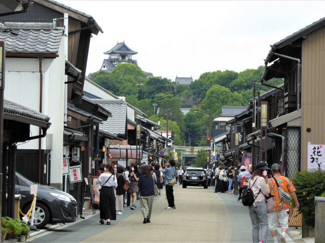 　6月に入り毎日雨模様です。<br />テレビの週間天気予報をみて旅行の日程を決めました。<br />ホテル予約は５日前、同時に岐阜城下の「食堂こより」も予約出来ました。<br />交通費を節約して大阪から岐阜まではJR在来線で行く予定にしていましたが、出発前日に４トラ旅行記を見て、犬山は名古屋から行けることに気付きました。<br />（4トラの三島さん、びびママさん有難うございました）<br /><br />新幹線は高いので近鉄特急を利用することに・・・慌てて指定席券を購入。<br /><br />さて、当日の朝・・・何と天気予報は大きく外れて雨でした。<br /><br />6月14日（水）　<br />大阪難波（近鉄特急）→ 名古屋（名鉄）→ 犬山 観光 → 岐阜 　　ホテルリソル岐阜<br /><br />6月15日（木）　<br />岐阜（岐阜高速バス）→ 郡上八幡　観光（岐阜高速バス）→ 岐阜　　ホテルリソル岐阜<br /><br />6月16日（金）　<br />岐阜　観光（JR東海）→ 大垣　観光（JR東海） → 米原（JR西日本）→ 大阪<br /><br />2泊3日で犬山（尾張）、郡上八幡、岐阜、大垣（美濃）の4つの城下町を見ることが出来ました。<br /><br />（表紙写真：犬山城下町）<br />