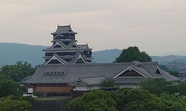 ANAのマイルがたまっているので、天守閣の復旧が完了した熊本城を見学するために1泊2日で行くことにしました。<br />1日目：八代城公園　ザブラッサム熊本泊<br />2日目：水前寺公園・熊本城