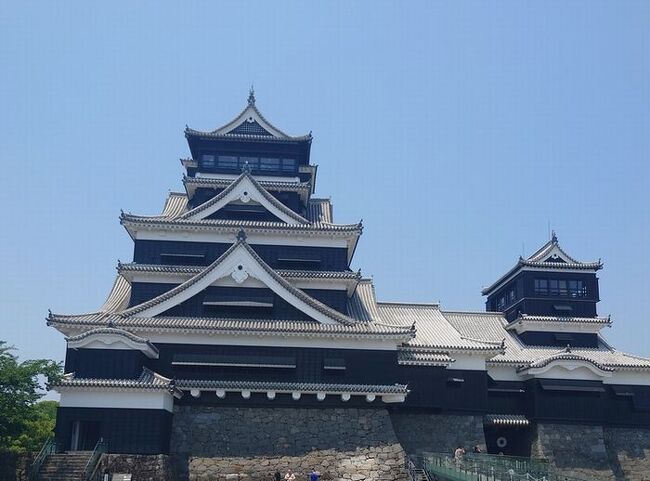 ANAのマイルがたまっているので、天守閣の復旧が完了した熊本城を見学に1泊2日で行くことにしました。<br />1日目：八代城公園　ザブラッサム熊本泊<br />2日目：水前寺成諏公園・熊本城