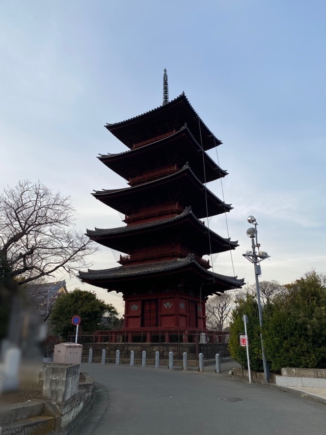 池上本門寺に行ってきました。写真は五重塔