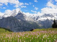 2023夏　スイス旅行　乗って野ぼってハイキンぐ～♪⑨【長い一日ラウターブルンネン滝裏から心しびれるミューレンに行ってみよう編】