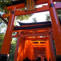 早朝の伏見稲荷神社と夕方の京都御所は欧米系観光客がほとんど☆sequenceKYOTOgojo泊